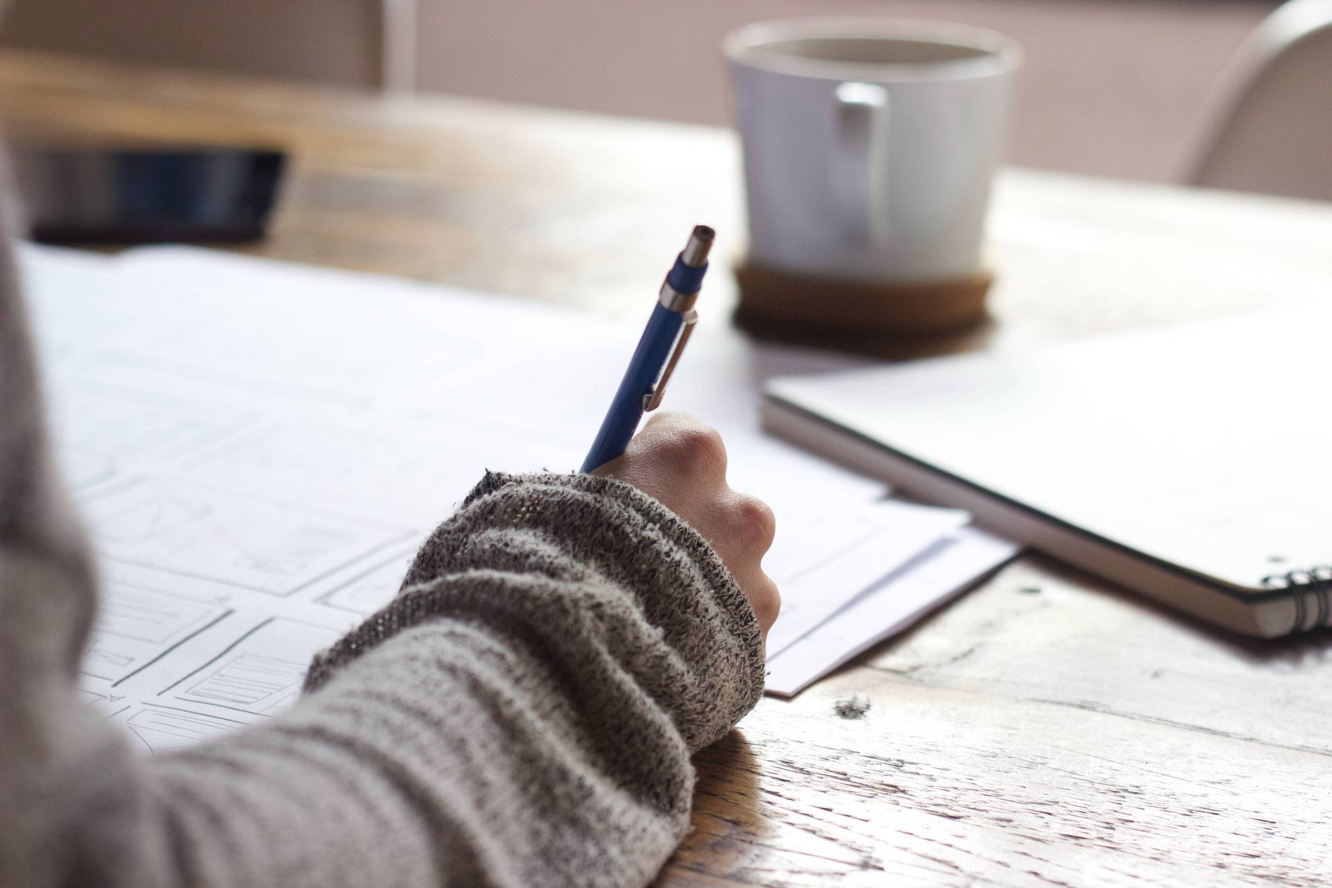 Photo of a person taking a test