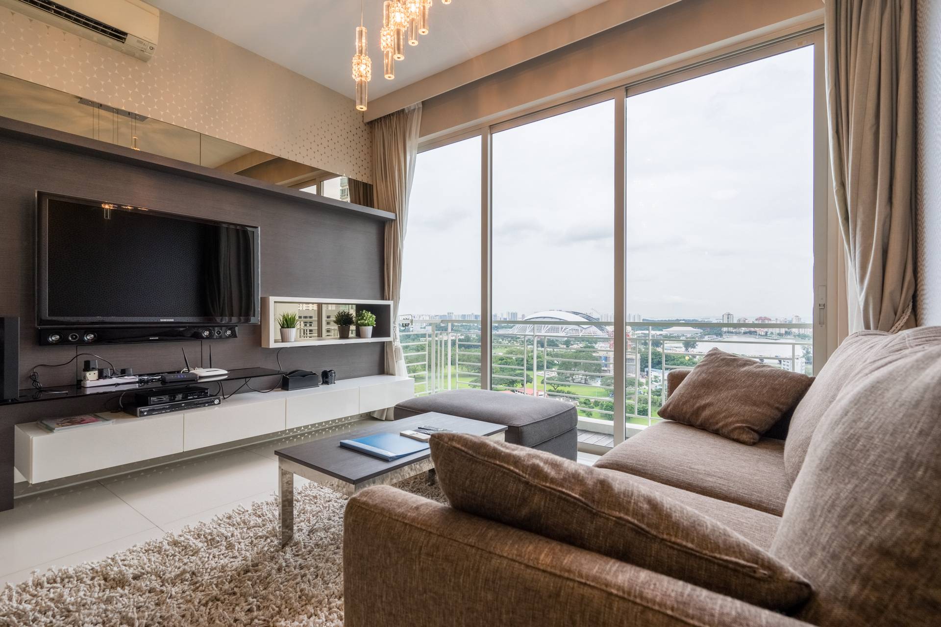 MetroResidences serviced apartment fully furnished living room